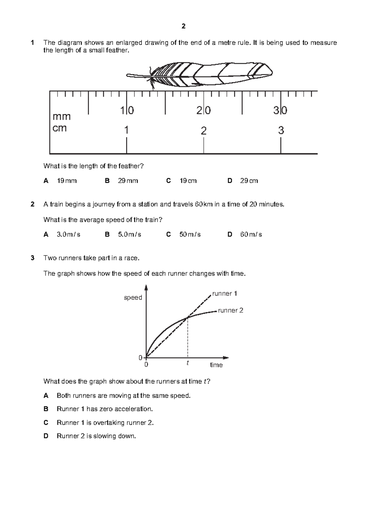 Bgcse Physics KIT - REVISION - 1 The diagram shows an enlarged drawing ...