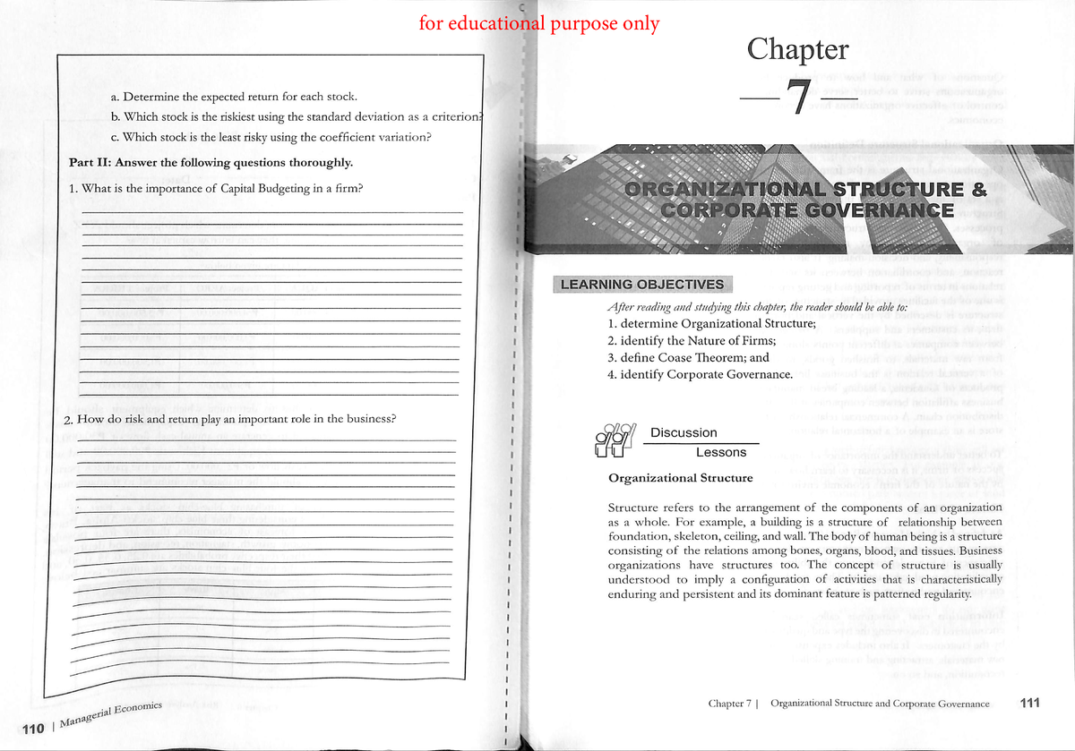 Chapter 7 Organizational Structure & Corporate Governance - for ...