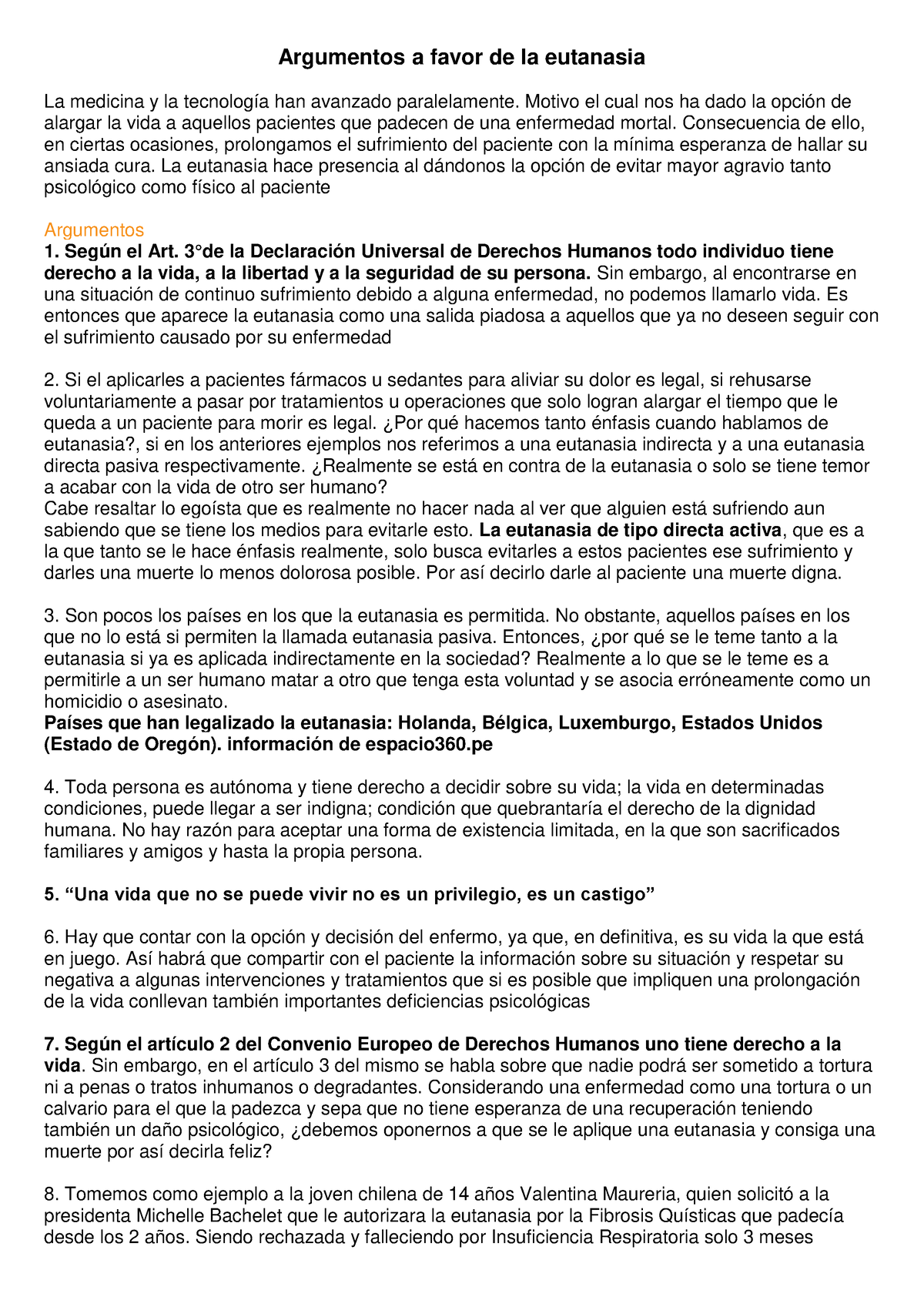 Argumentos A Favor Da Eutanásia Pdf - EDUKITA