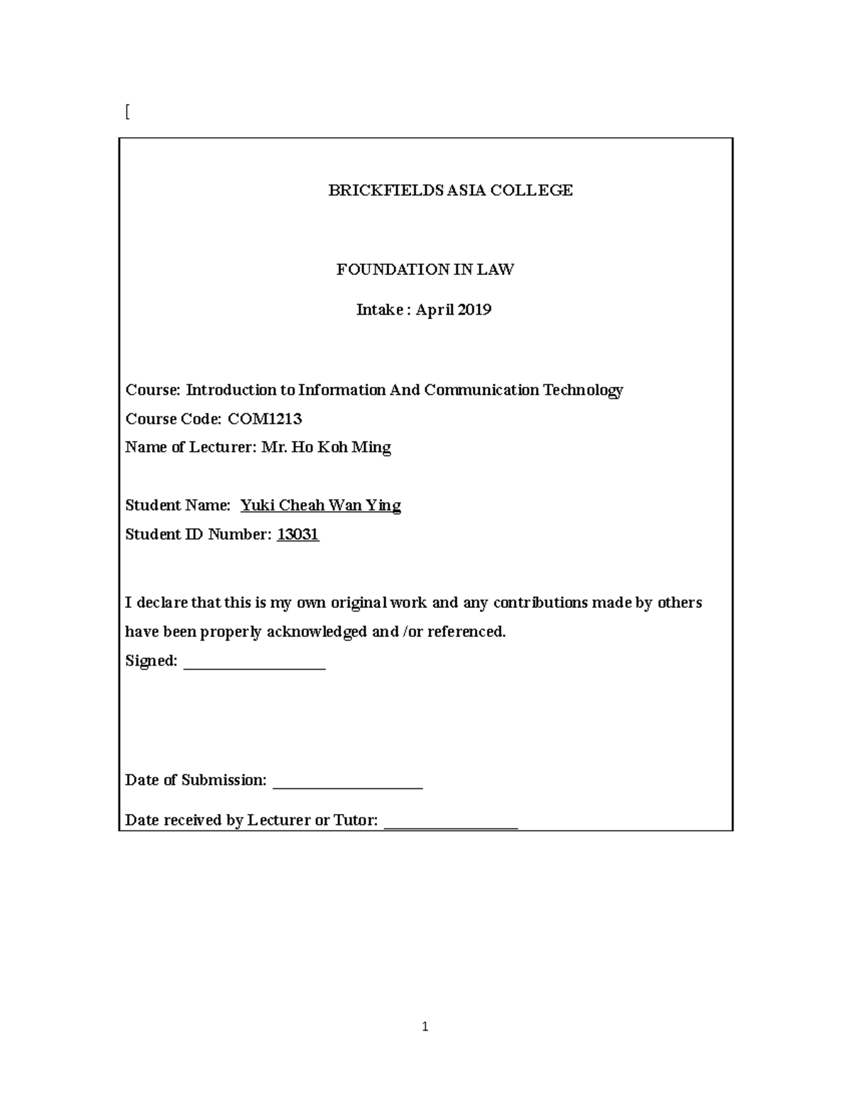 petronas assignment conclusion