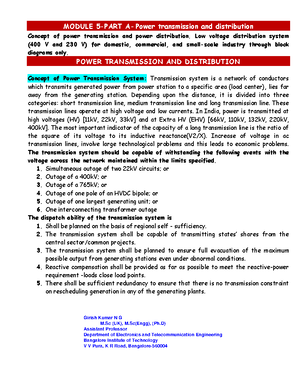 BEE Module 2 Notes - bee - I/II Semester BASIC ELECTRICAL ENGINEERING ...