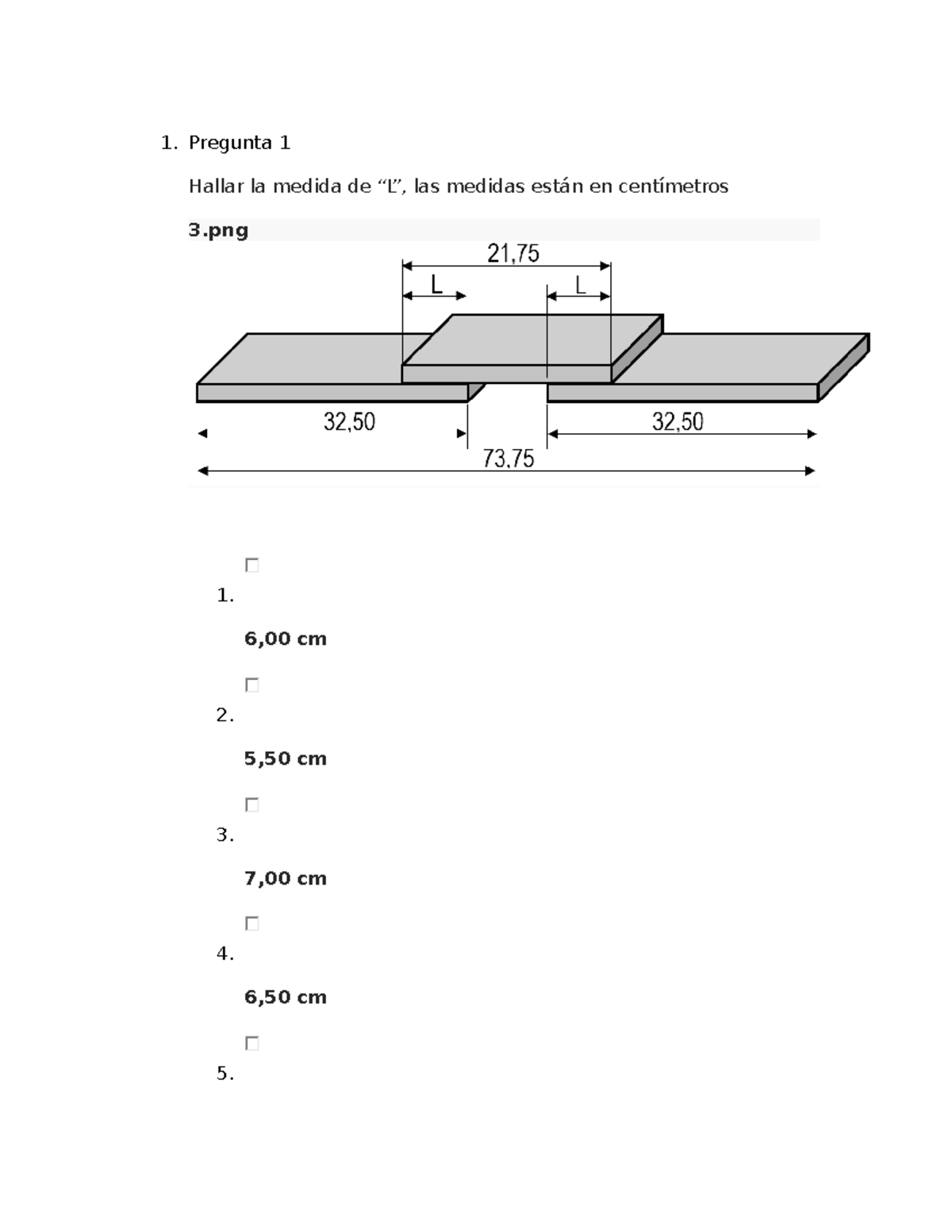 13f07fd0f377b95cc46cbe1711d9a6ef - Pregunta 1 Hallar la medida de “L ...