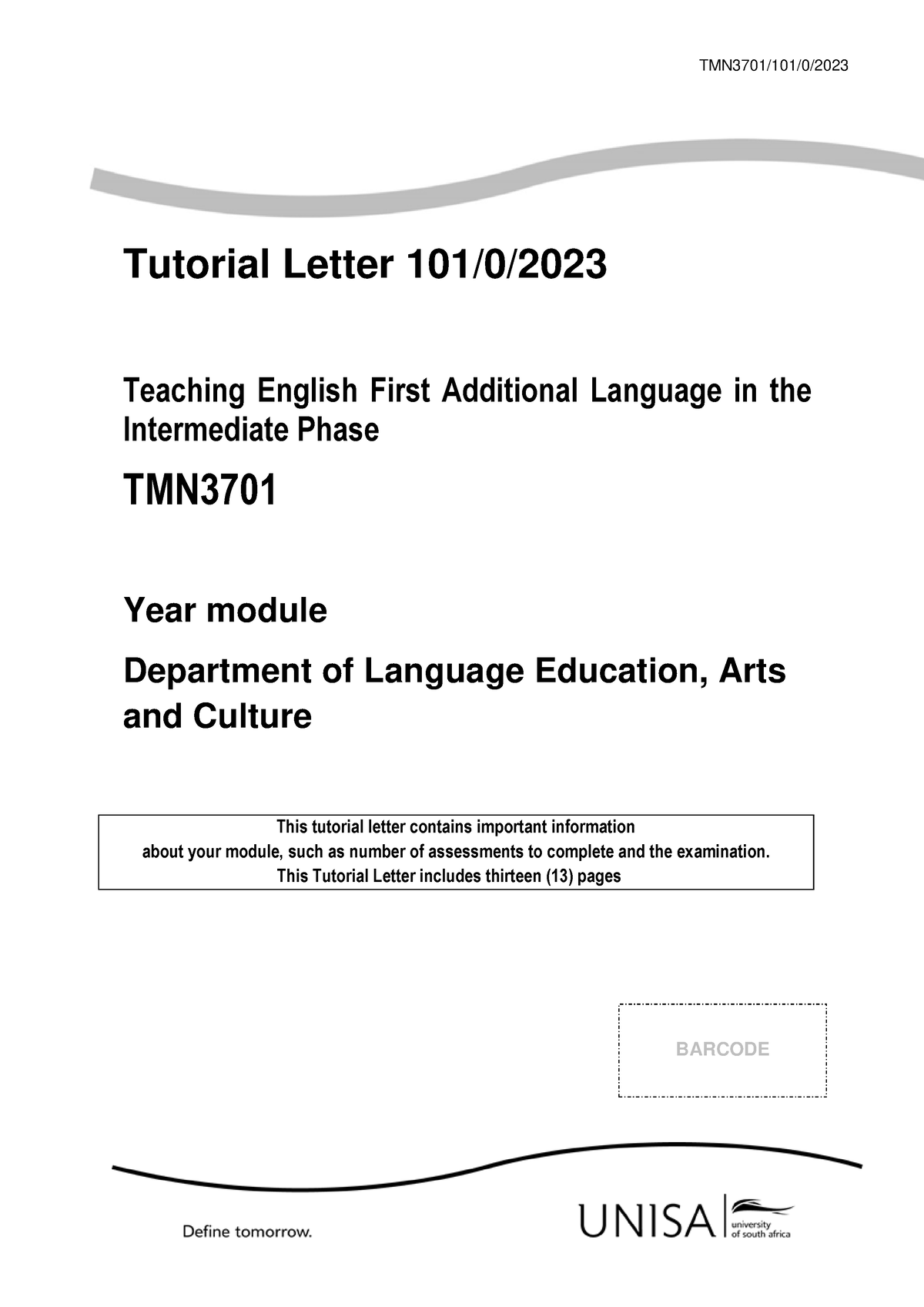 TMN3701 101 2023 0 B - Questions - TMN3701/101/0/ Tutorial Letter 101/0 ...