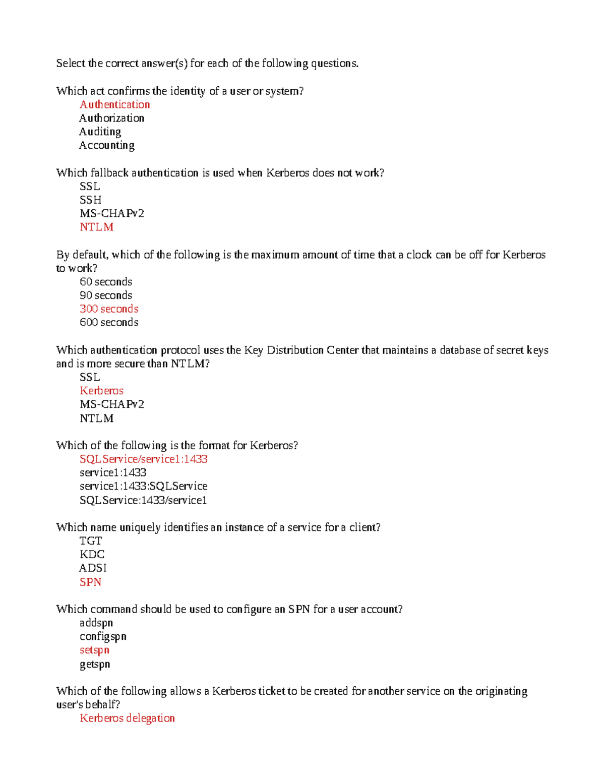 MS server 16 - CH - assignment and answers - Select the correct answer ...