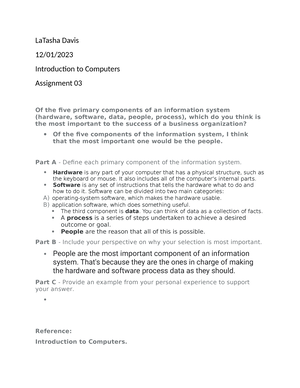 introduction to computers module 3 assignment