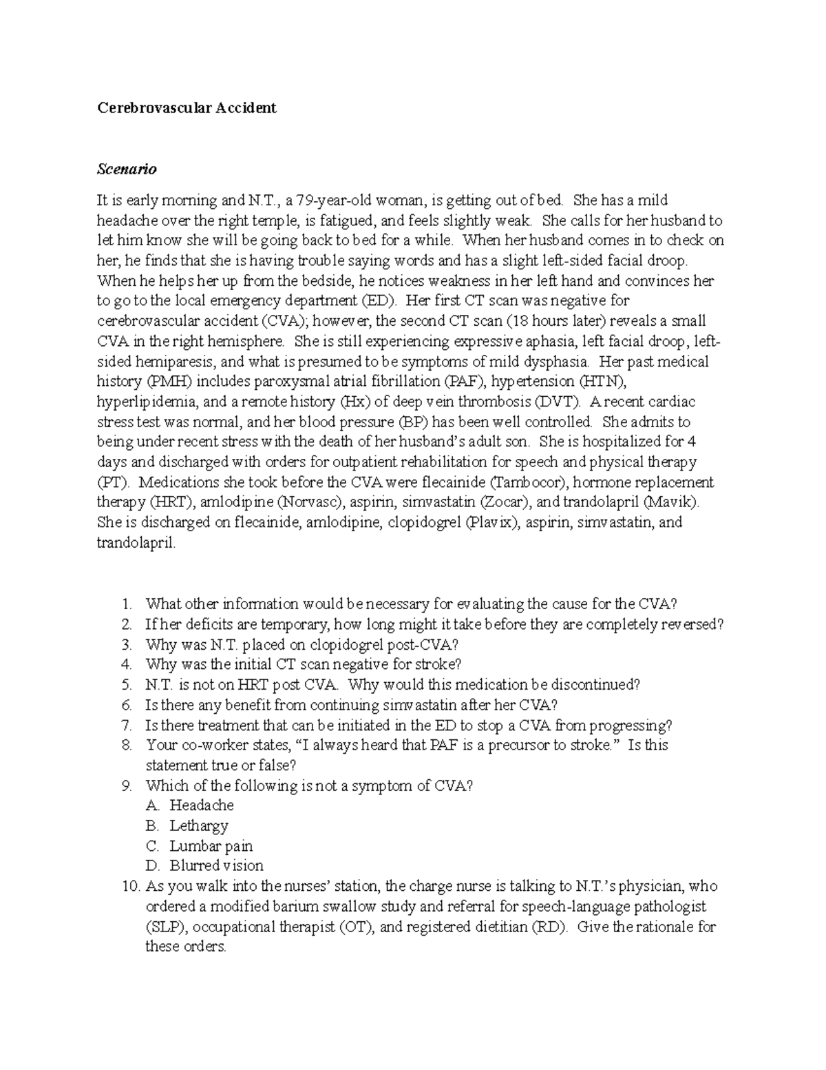 cerebrovascular-accident-case-study-cerebrovascular-accident-scenario