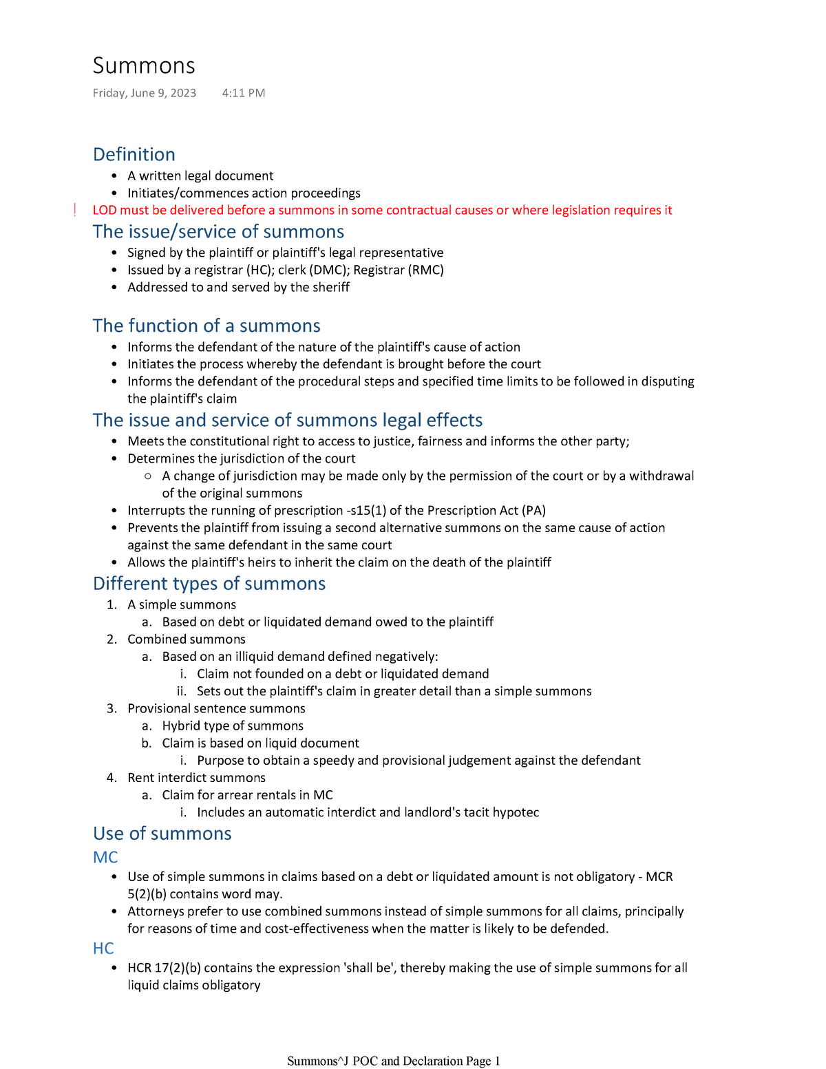 summons-and-particulars-of-claim-definition-a-written-legal-document