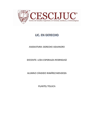 Concepto, Definición Y Fuentes DEL Derecho Aduanero - CONCEPTO ...