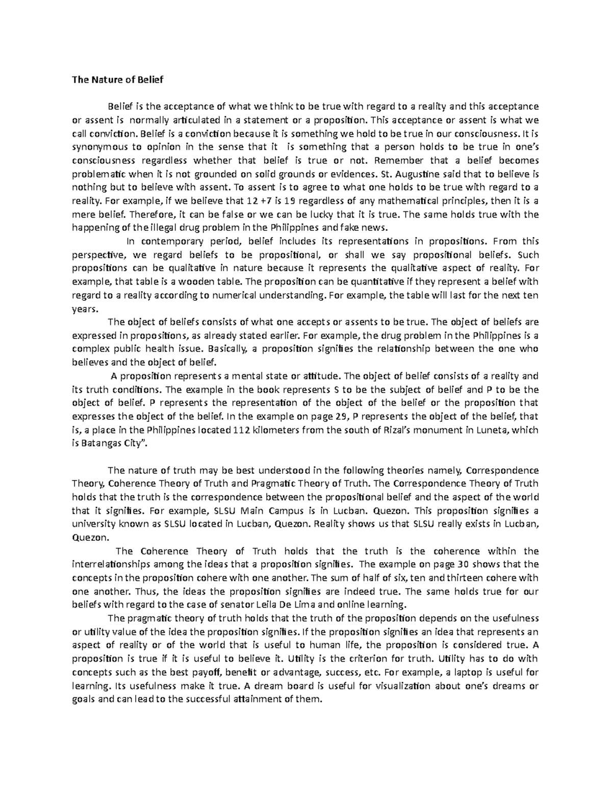 Module 4 Philosophy (Beliefs) - Bachelor of Arts in Philosophy - PUP ...