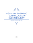 C844 - WGU - Emerging Technologies In Cyber Security - Studocu