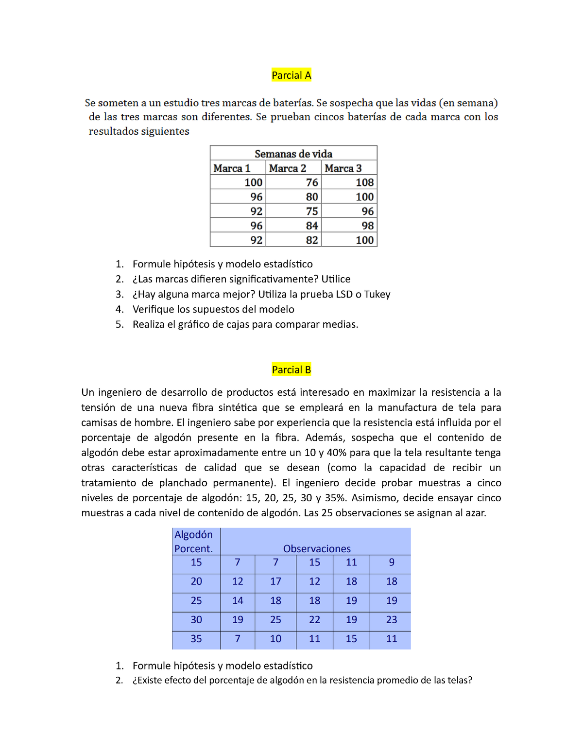 Primer Parcial Diseño Experimentos 28 De Marzo - Parcial A Formule ...