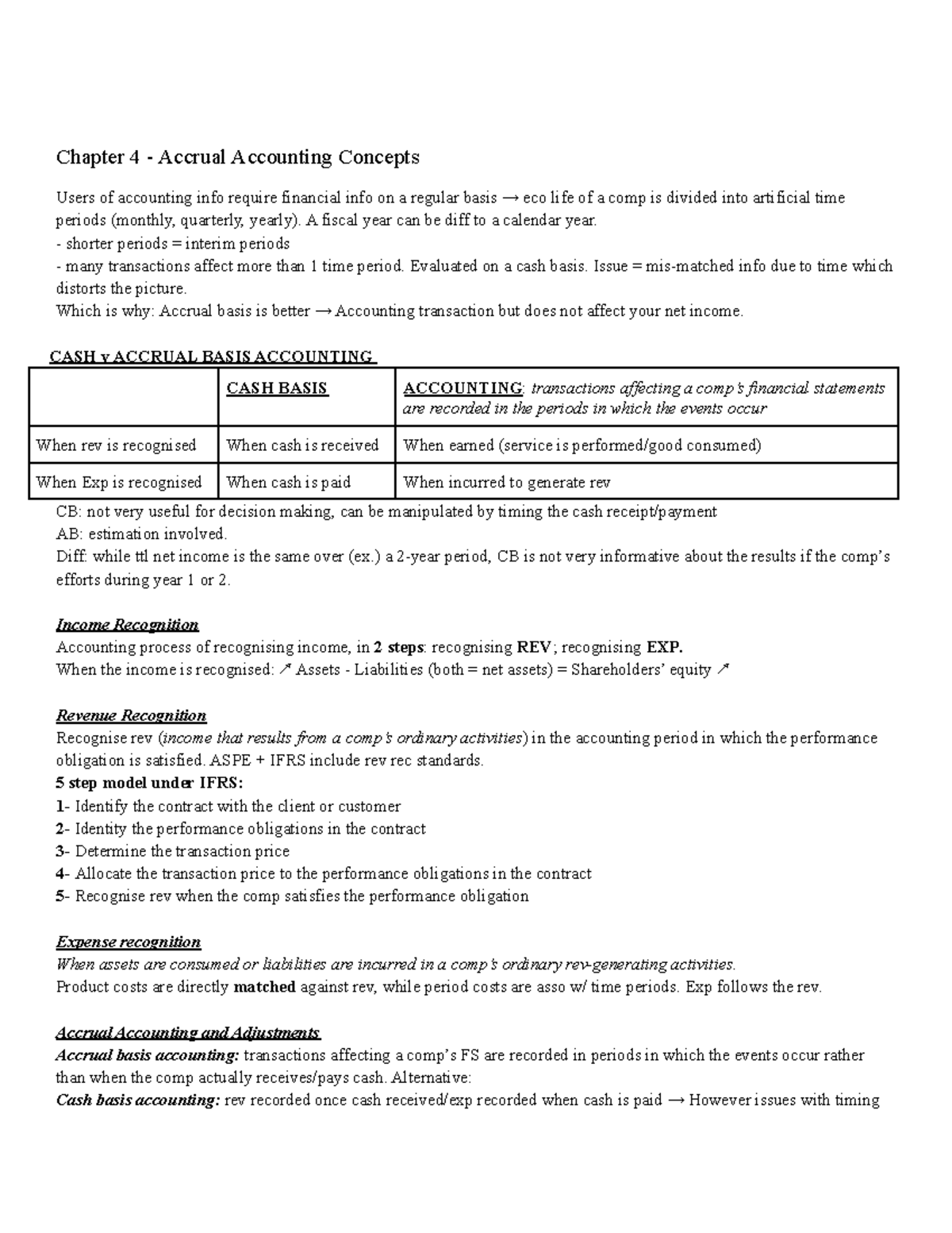 Chapter 4 Accrual Accounting Concepts - Chapter 4 - Accrual Accounting ...