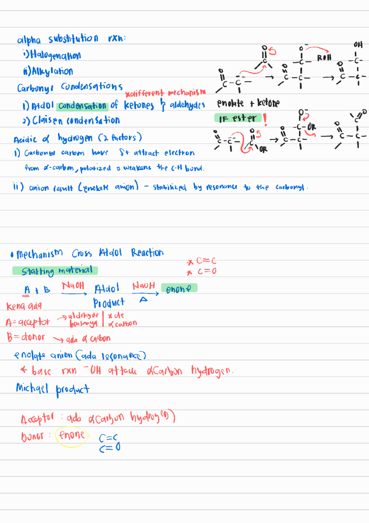 Chm557 notes - Organic chemistry - The D Aldose Family Protons on the α ...