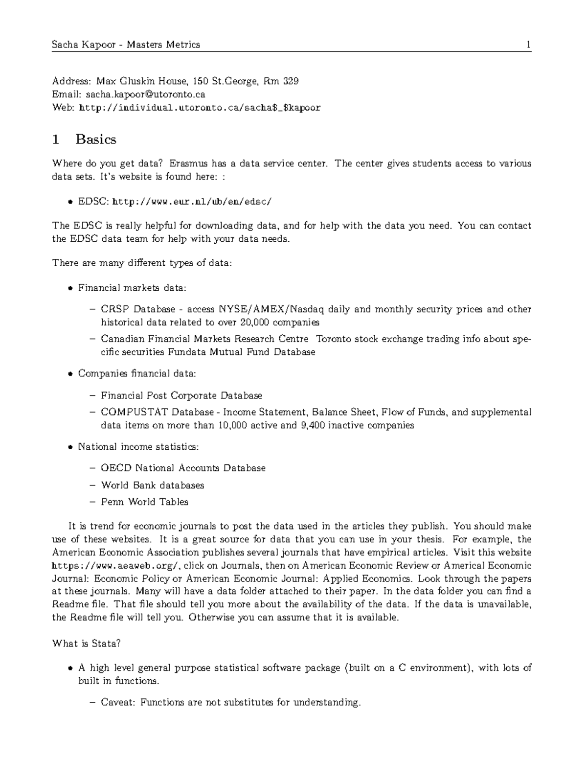 STATA handout introduction to STATA Warning Popup annotation has a missing or invalid