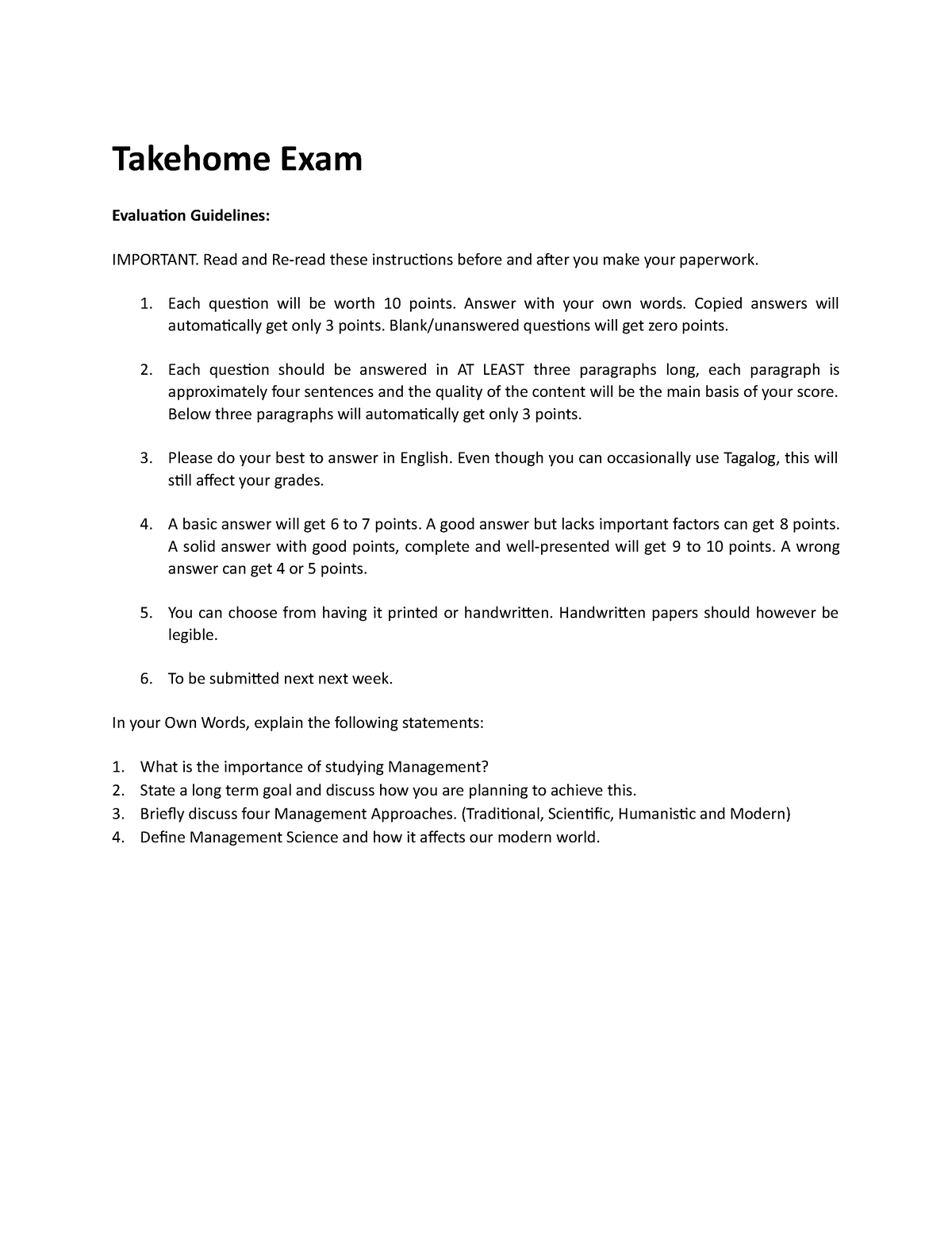 takehome-exam-mgt-sci-takehome-exam-evaluation-guidelines-important