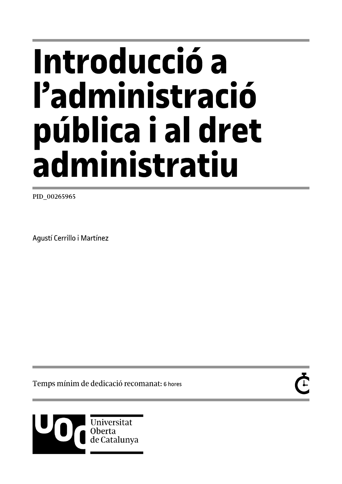 Modulo 3 Dret Administratiu Derecho Administrativo - Introducció A L ...