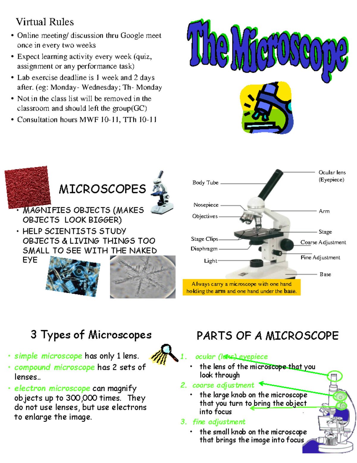 [ Biology] The Microscope Virtual Rules Online meeting/ discussion