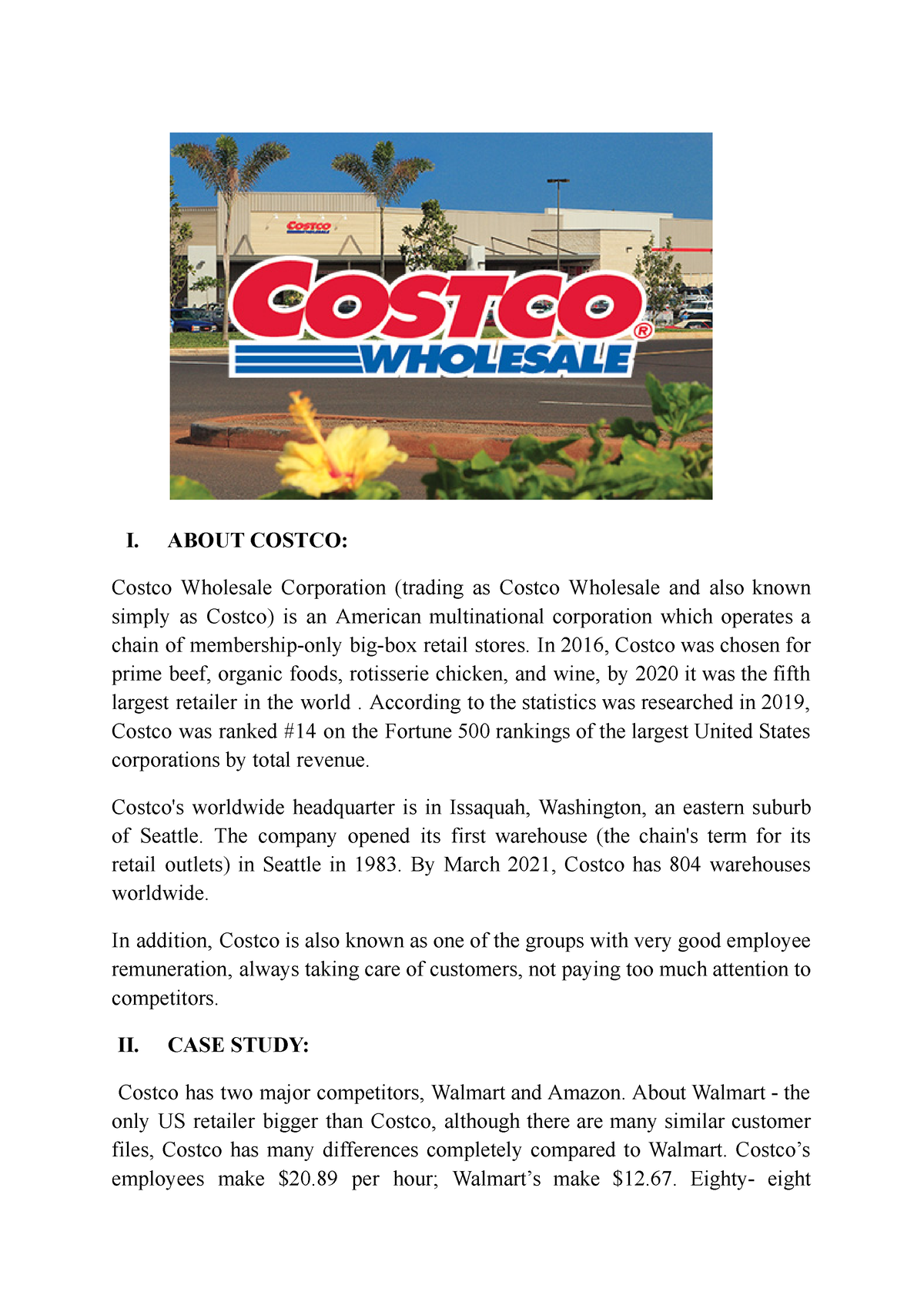 Costco- Report - Quản Trị Marketing - NEU - Studocu