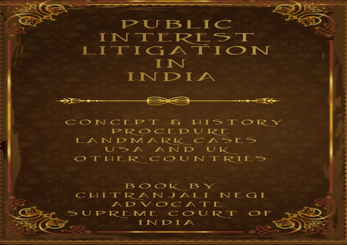 PDF READ ONLINE PUBLIC INTEREST LITIGATION IN INDIA CONCEPT HISTORY   Thumb 1200 848 