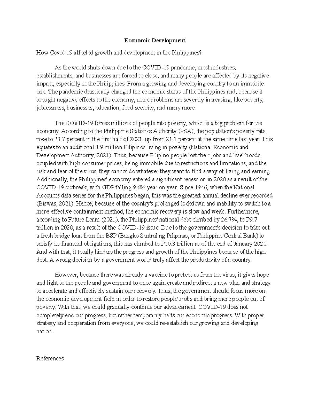 How Covid 19 affected growth and development in the Philippines? - From ...