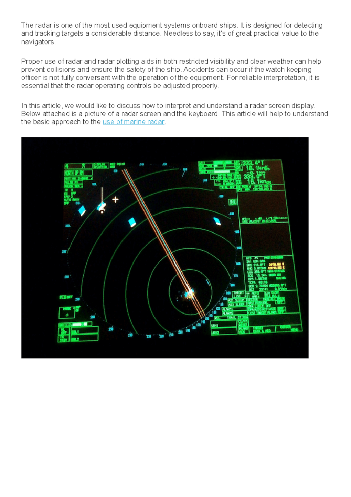 4 - 4.1.2.docx - The radar is one of the most used equipment systems ...