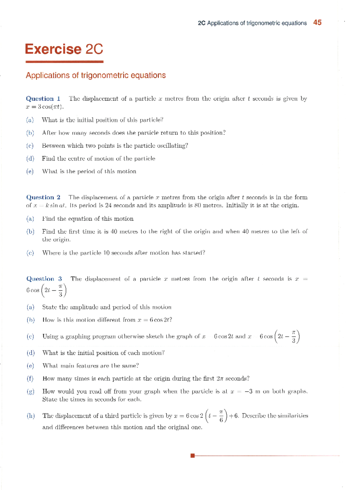 Trig applications - textbook - 2C Applications of trigonometric ...
