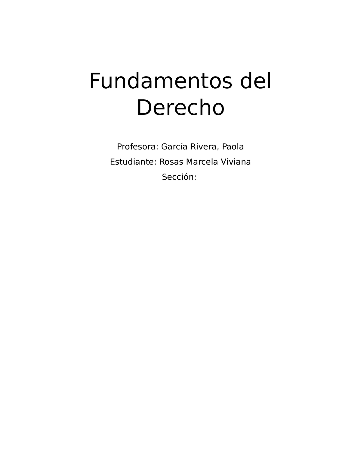 Act 2 Fundamentos Del Derecho - Fundamentos Del Derecho Profesora ...