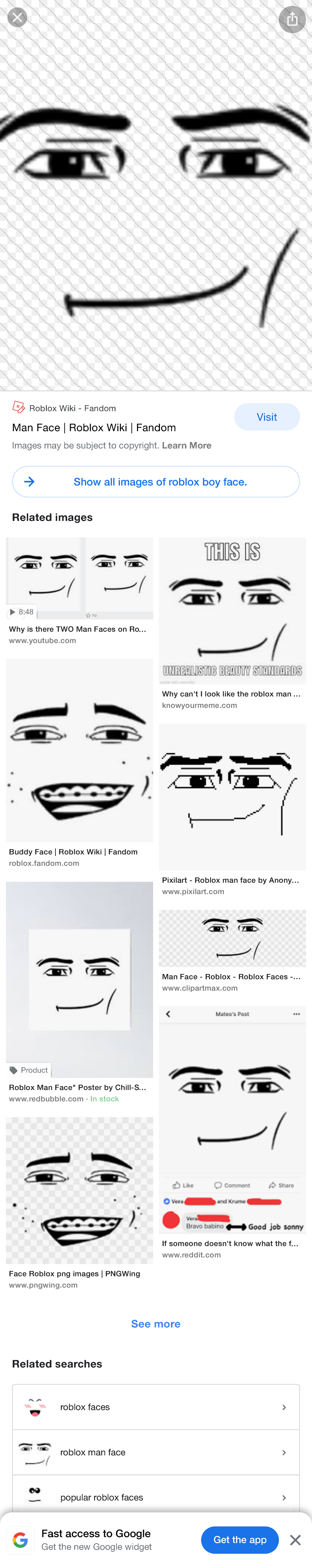 roblox wiki faces