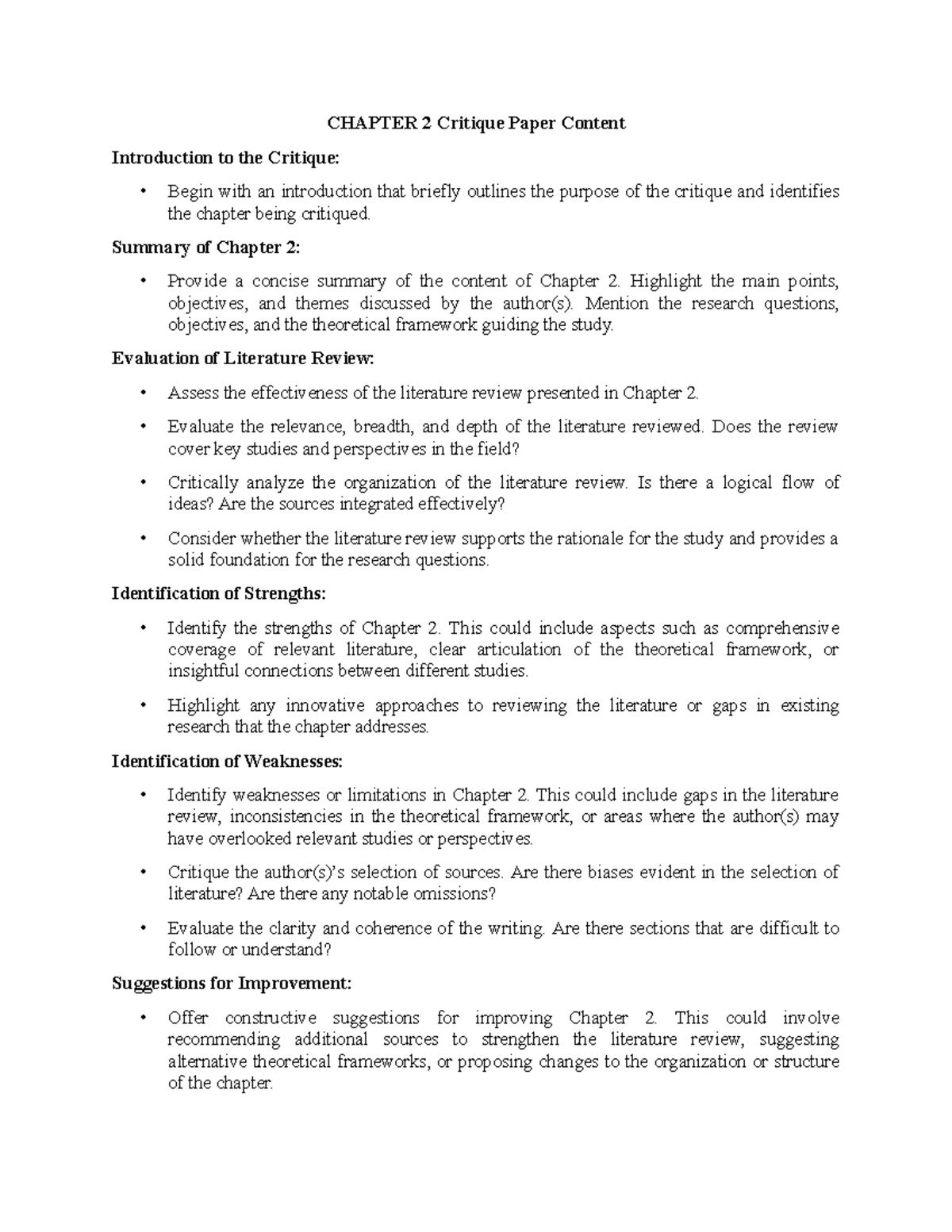 Critique-Paper-Content-and-Rubric PT1 2 - CHAPTER 2 Critique Paper ...