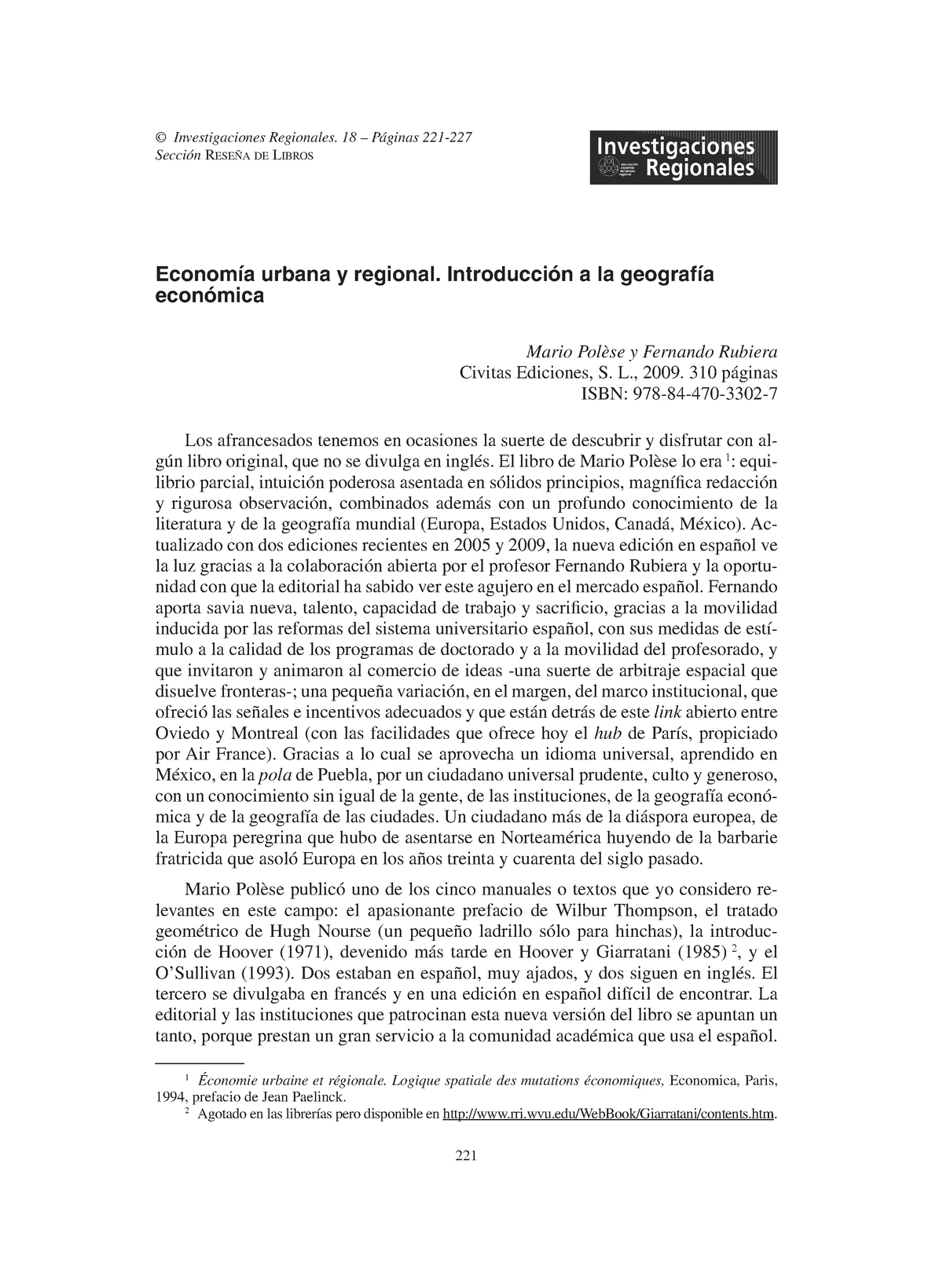 Dialnet Economia Urbana Yregional Introduccion Ala Geografia Eco