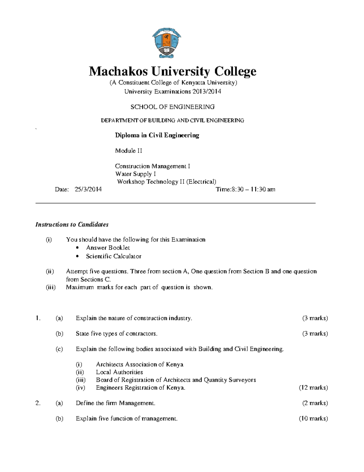 diploma-in-civil-engineering-module-ii-1-instructions-to-candidates