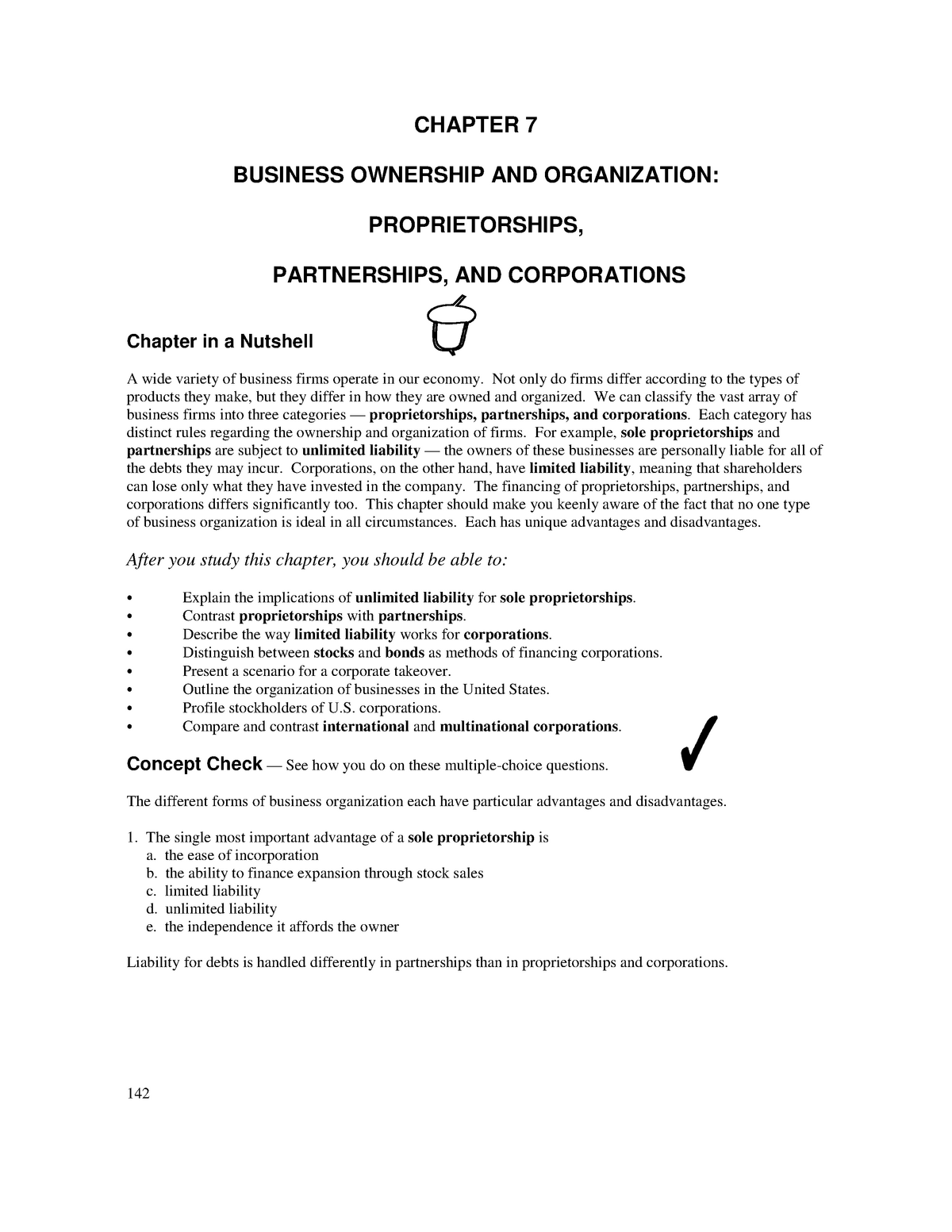 business essay on forms of ownership