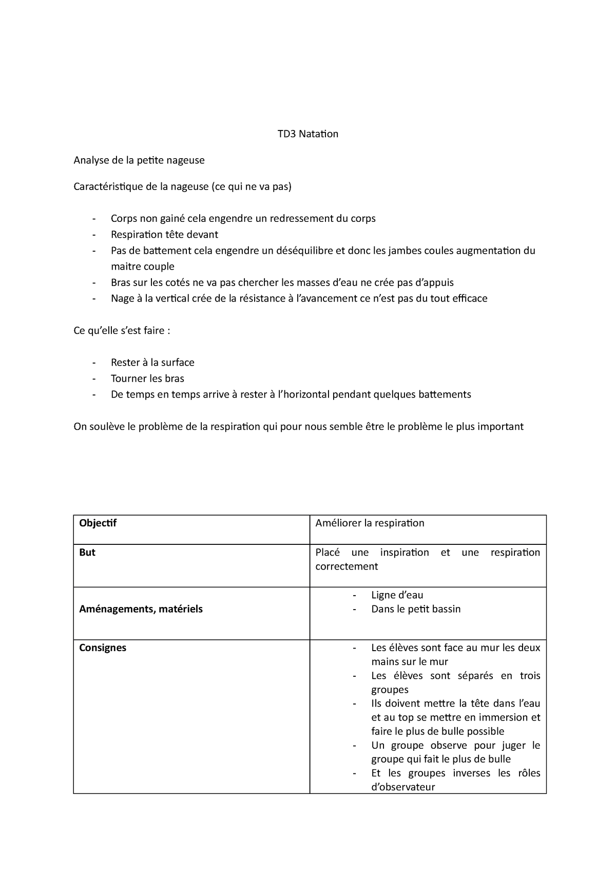 TD3 Natation à rendre TD3 Natation Analyse de la petite nageuse