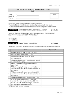 ACC117 - Group Project 2 - COURSE CODE: ACC117/ DECLARATION FORM OF ...