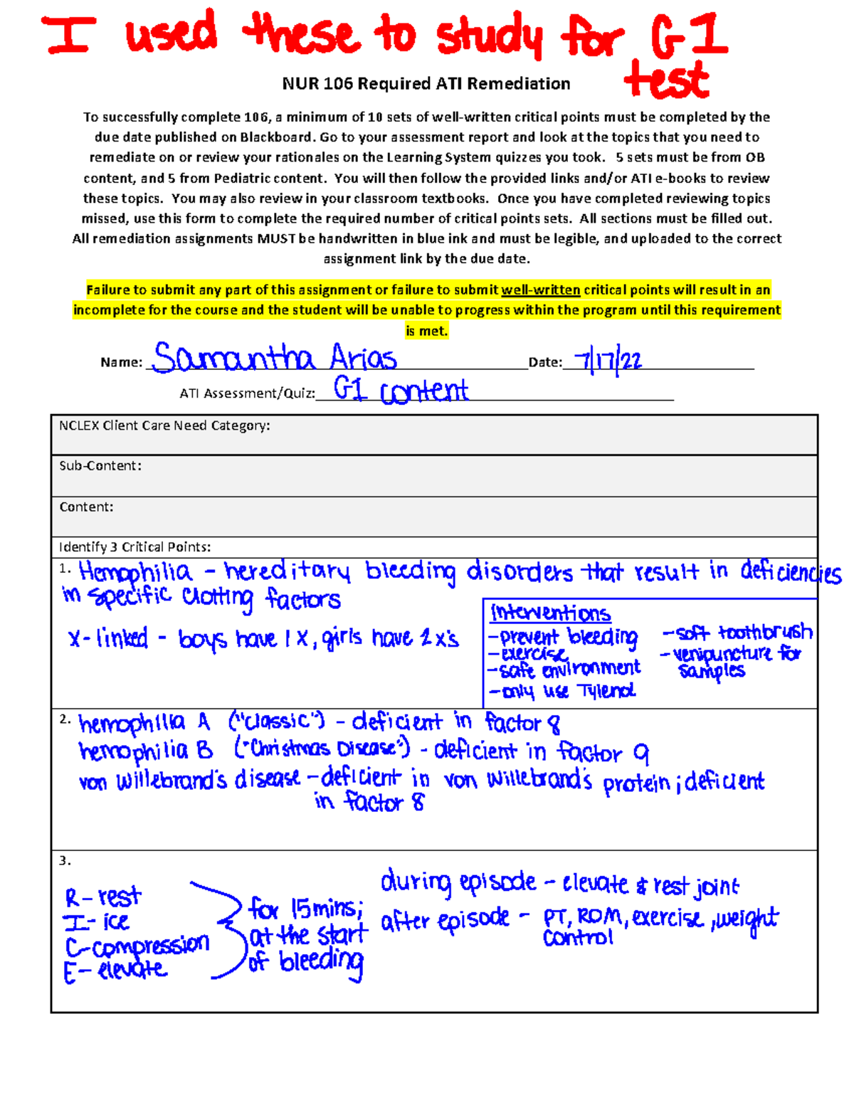 peds-cp-remediation-critical-points-nur-106-required-ati