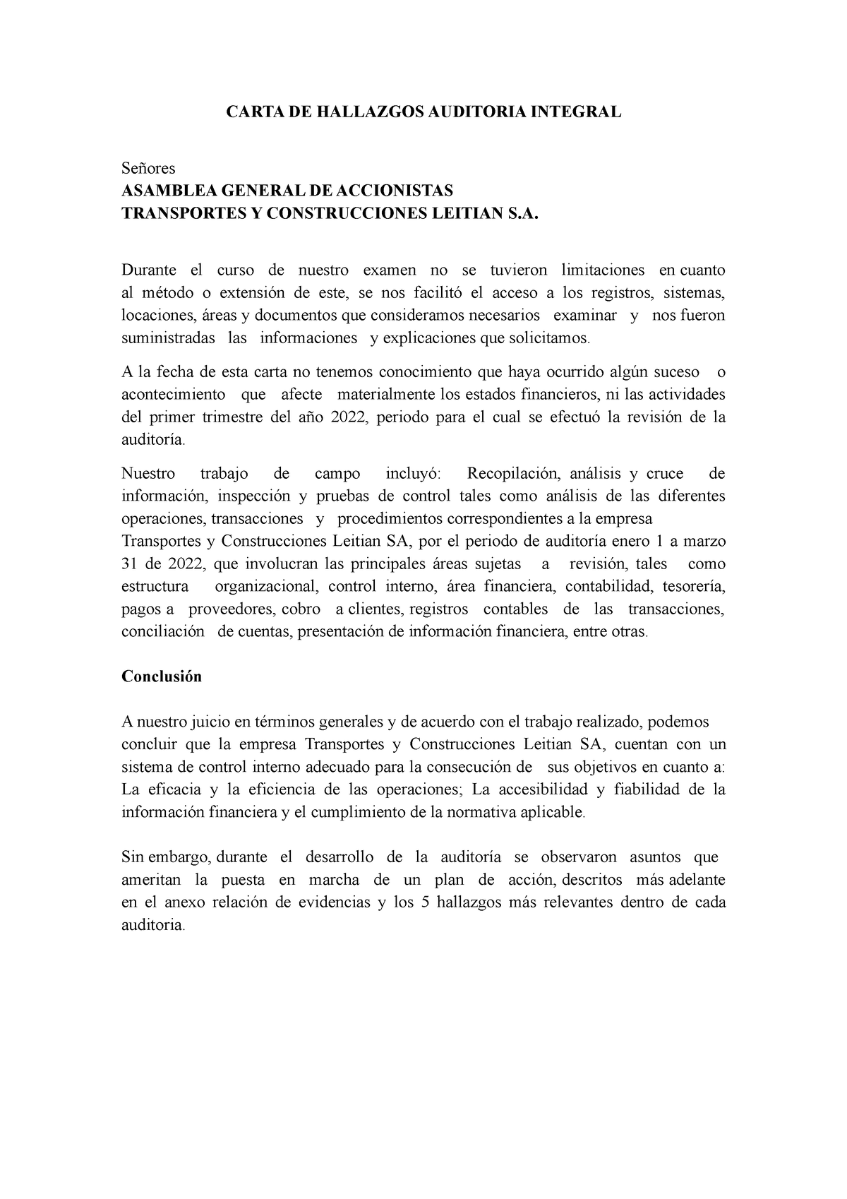 Carta De Hallazgos Auditoria Integral Carta De Hallazgos Auditoria Porn Sex Picture 9752