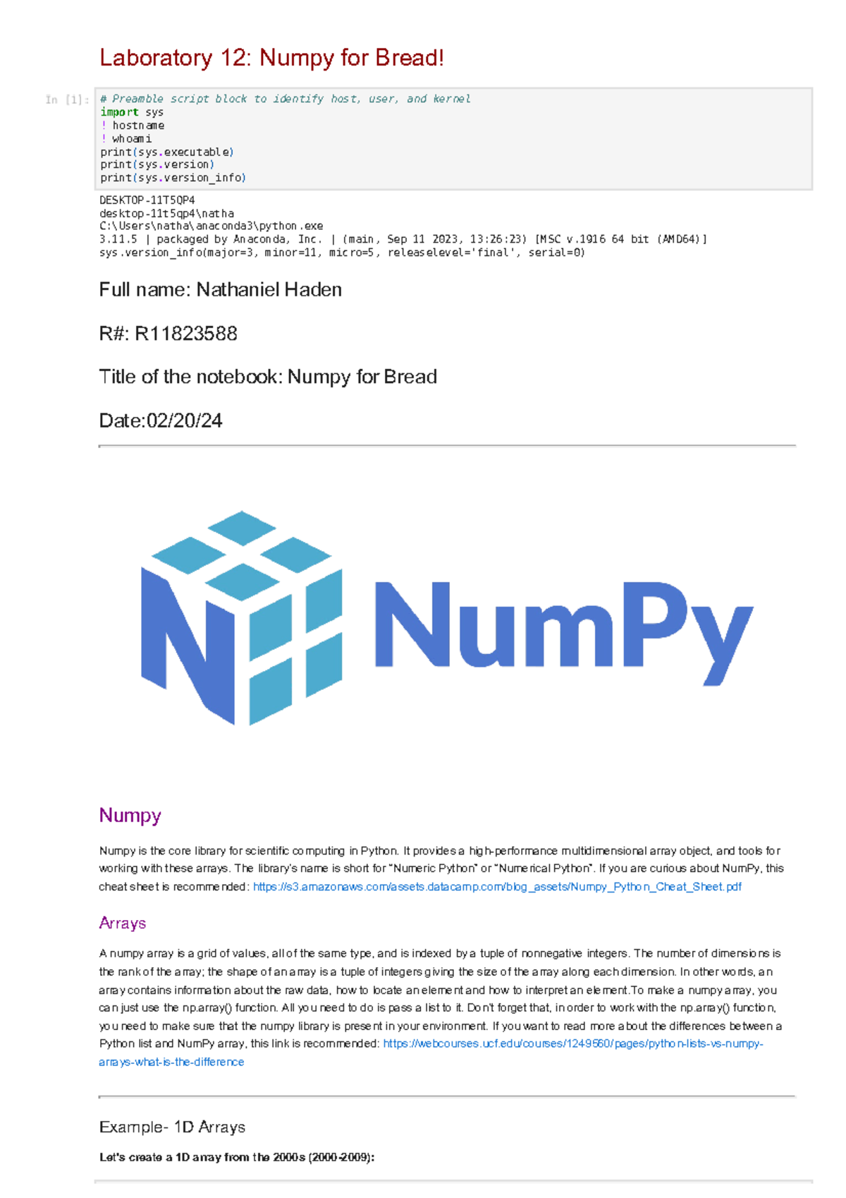 Lab12 (6) - lab 12 - Laboratory 12: Numpy for Bread! ####### DESKTOP ...