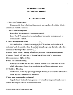 Introduction to management - SESSION- Introduction to Management ...