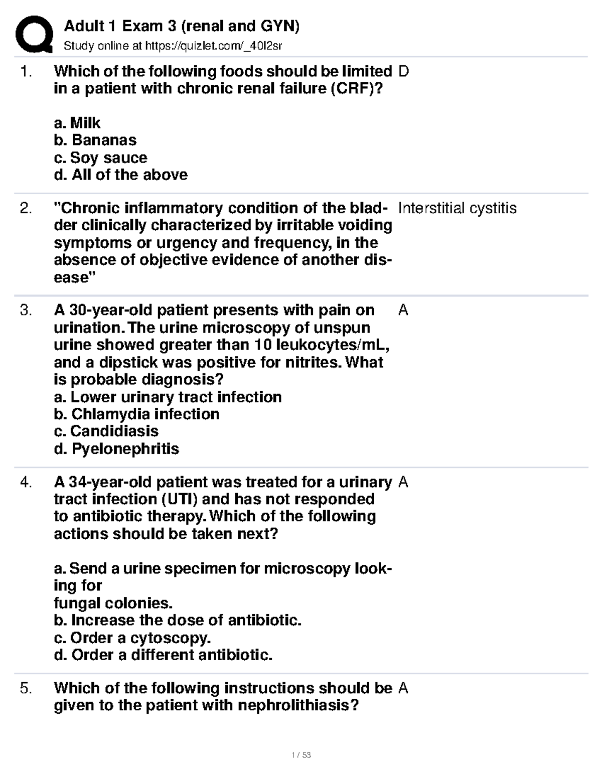 FNP PSI 3 practice review questions Study online at quizlet/_40l2sr Which of the following
