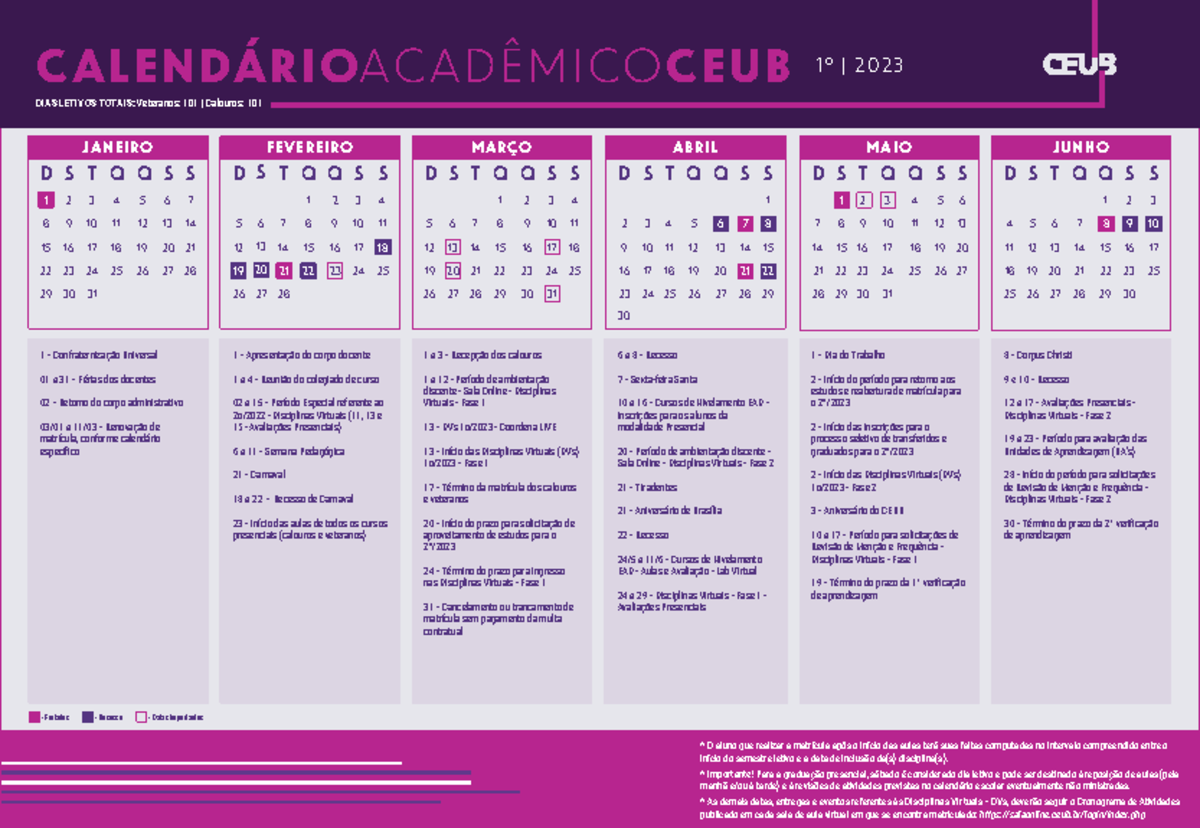 Calendario 2023 - Graduacao - Campus Paracambi