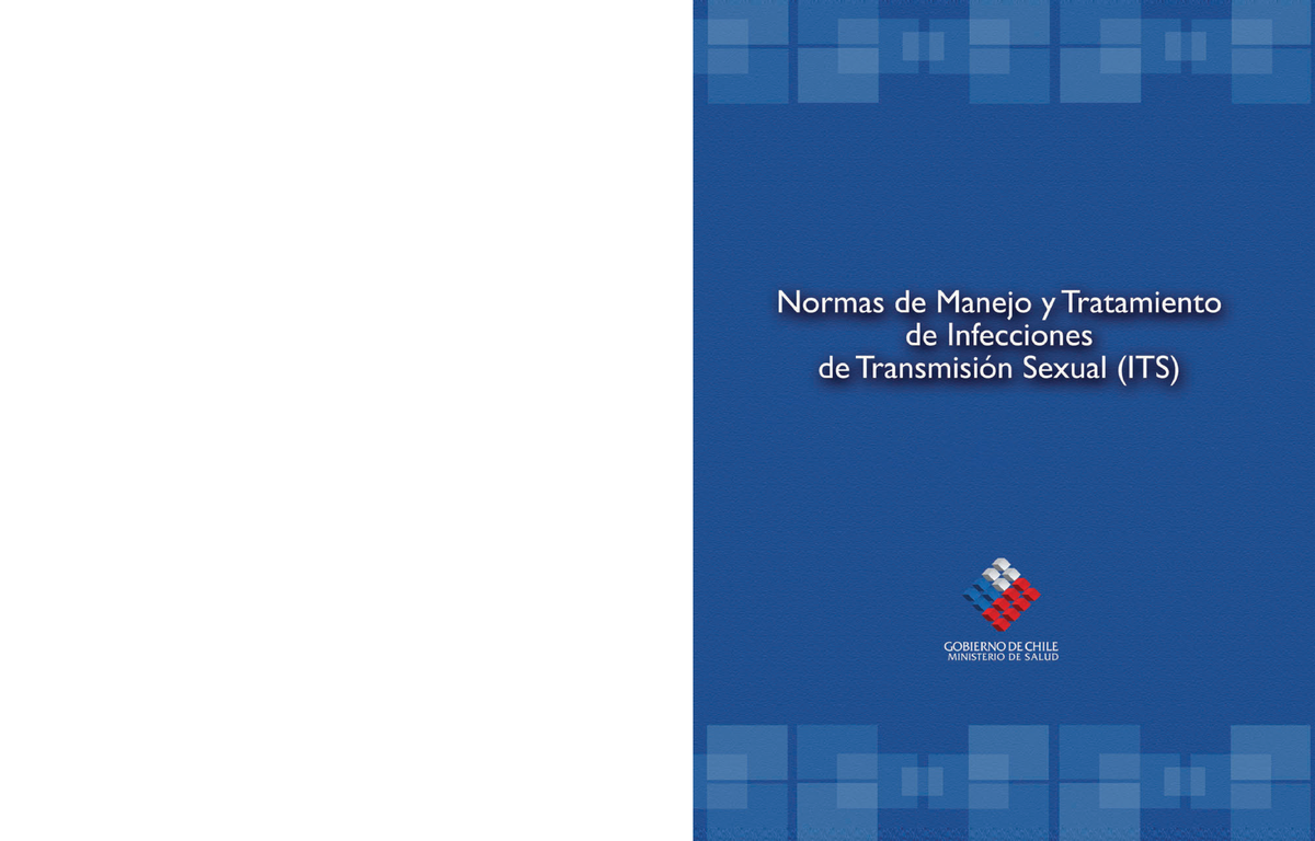 Normas-ITS- Final - Salud sexual - REP⁄BLICA DE CHILE MINISTERIO DE SALUD Mac Iver 541 Of