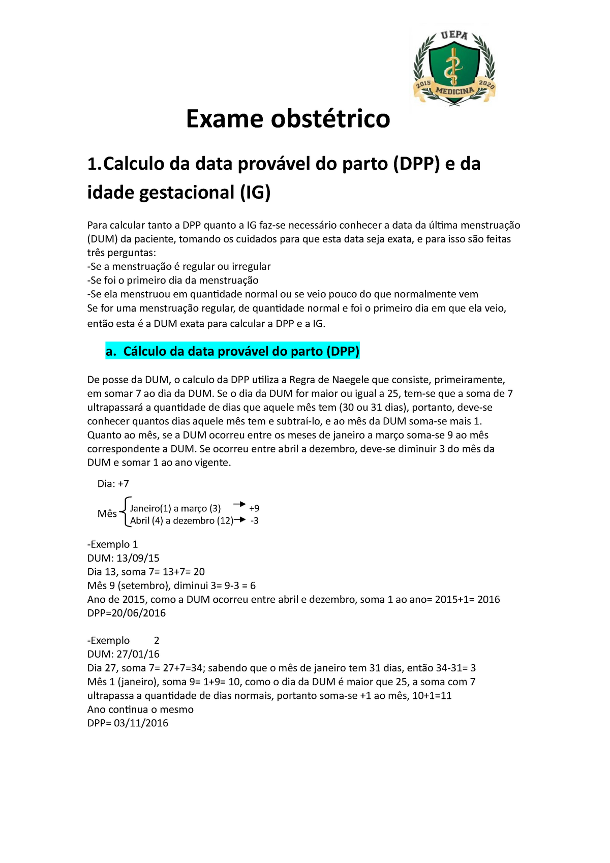 Aprenda a Calcular a Data Provavel do Parto (DPP)