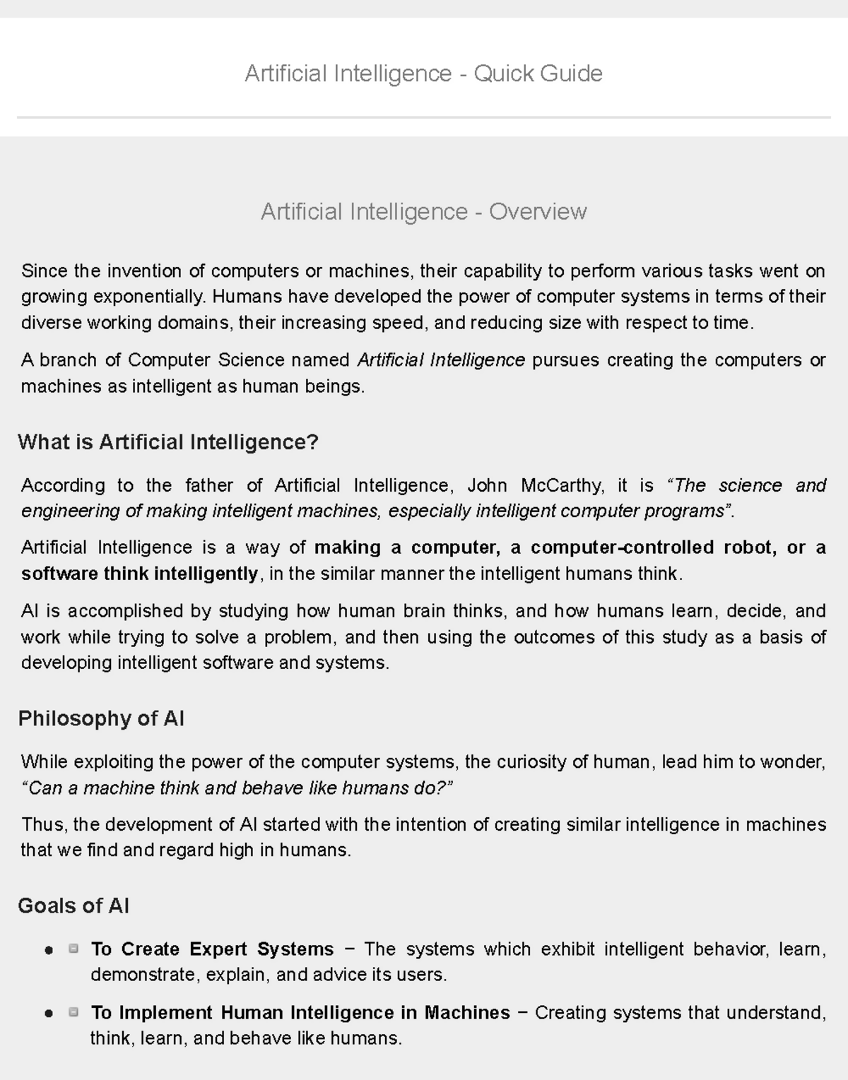 artificial-intelligence-quick-guide-tutorialspoint-artificial