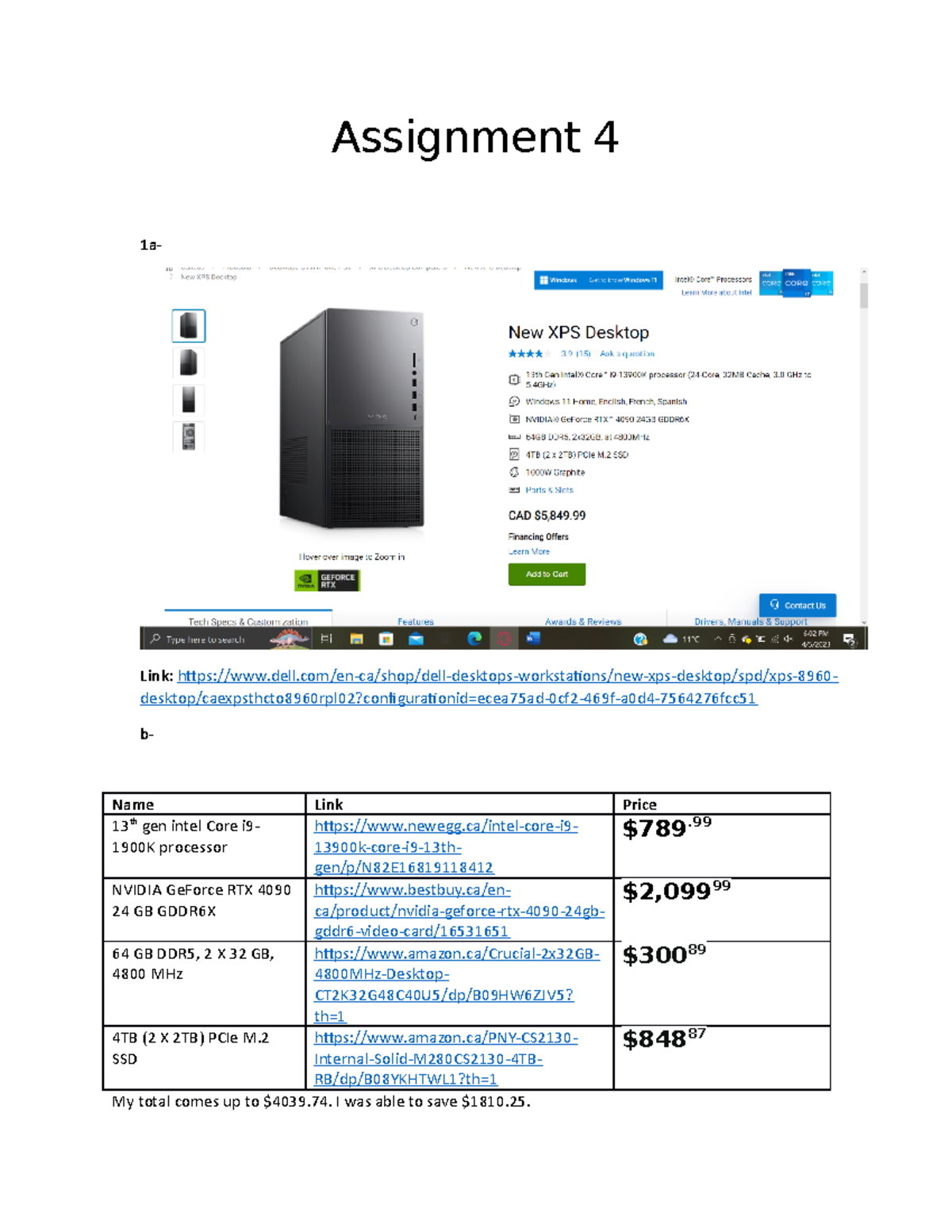 assignment applications 4 1a