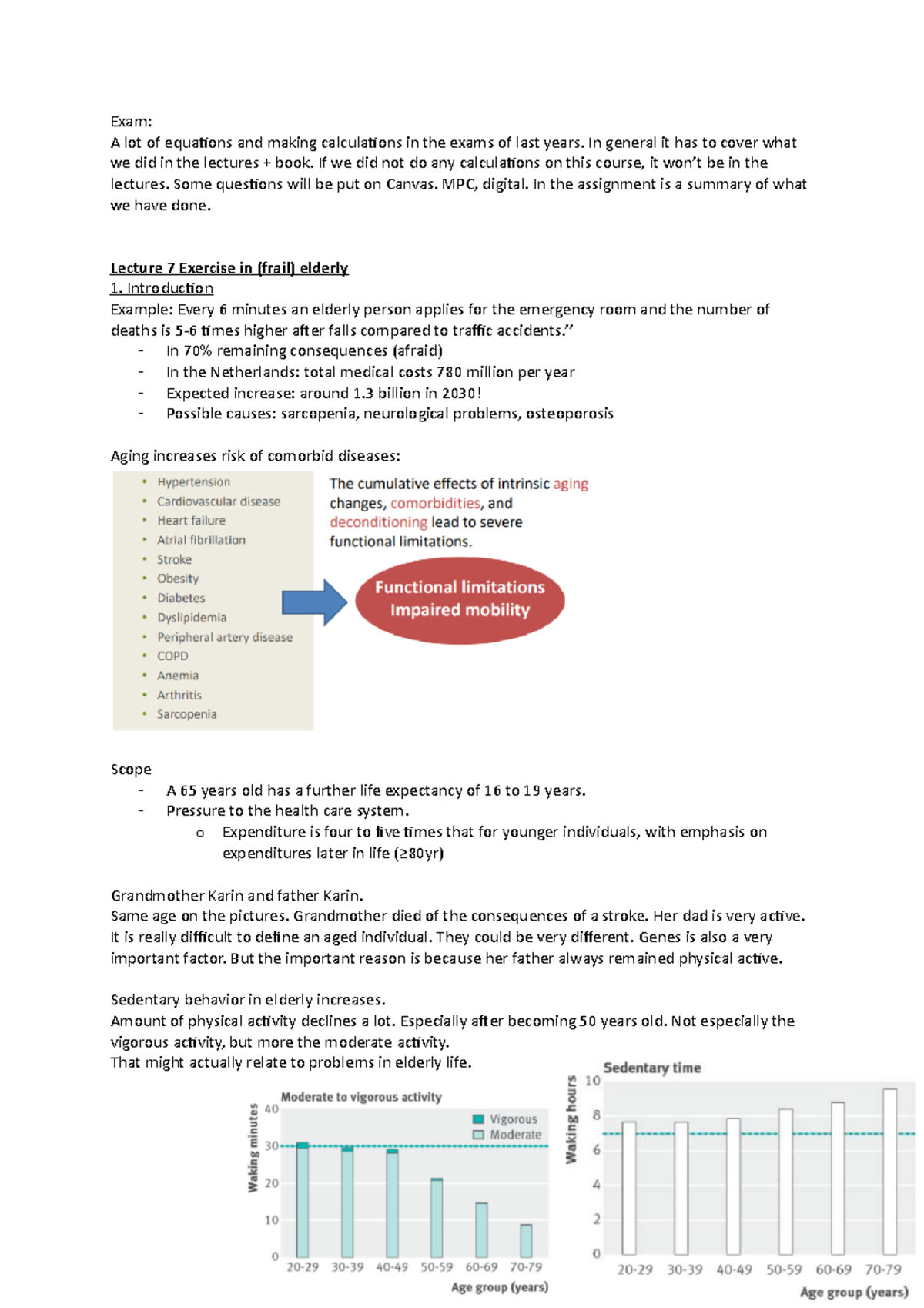 Lecture 7 Clinical Exercise Physiology - Exam: A Lot Of Equaions And ...