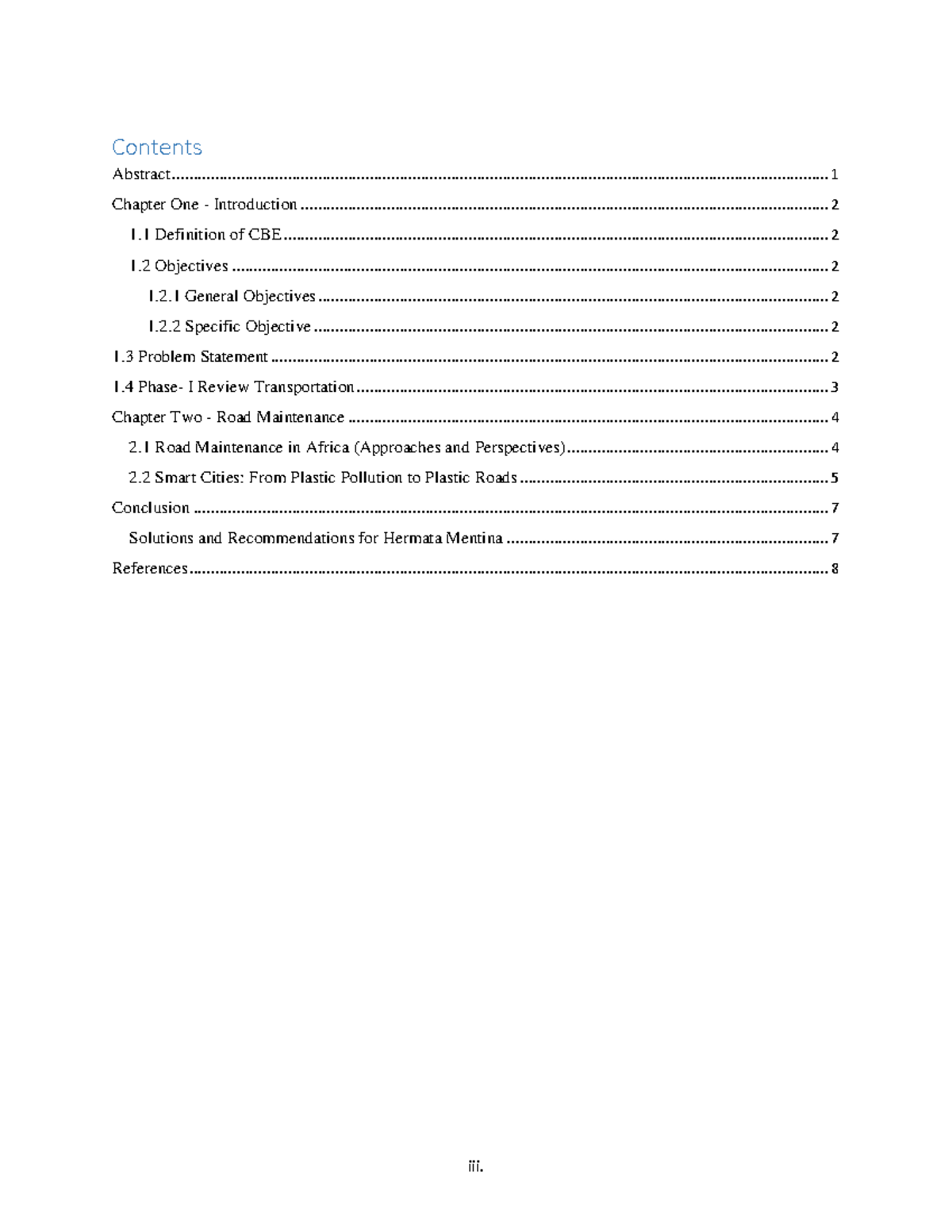 471418773-cbtp-pdf - iii. Abstract Contents Chapter One - Introduction ...