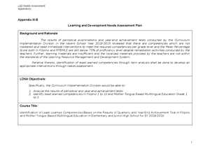 Appendix III-B - Learning Resources - Appendices Learning and ...