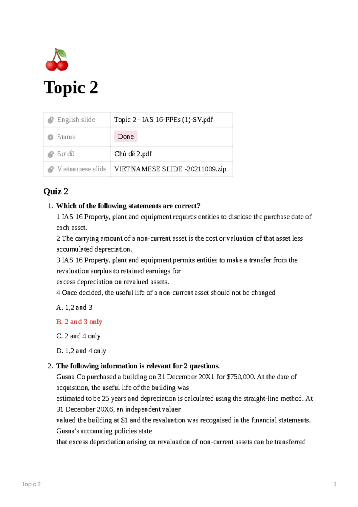 Topic 2 - Lecture notes 5 - Accounting Principles - Studocu