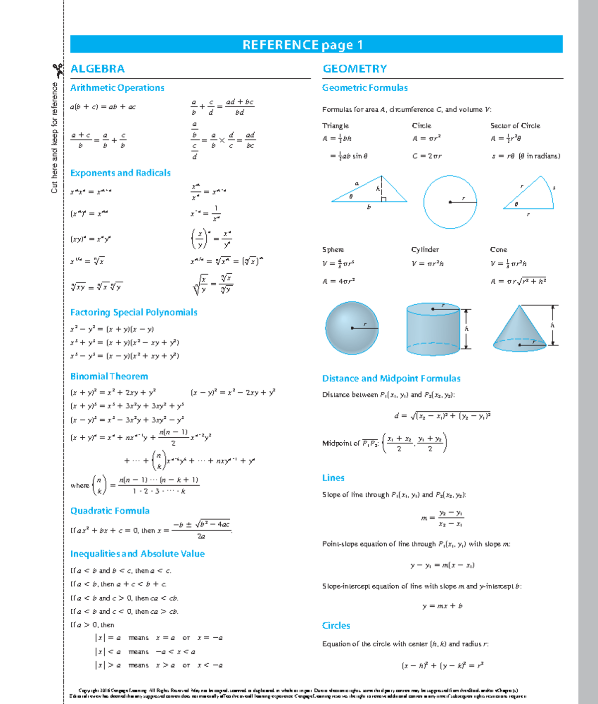 Formula - Miss Zafirah - Cut here and keep for reference GEOMETRY ...