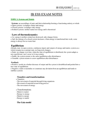 ess topic 1 case study